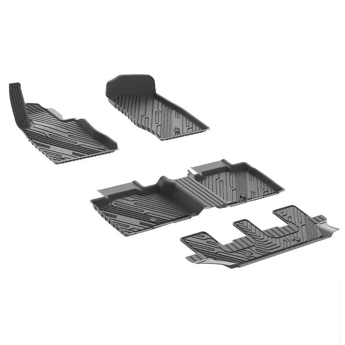 3W Ford Explorer 2020-2025 Floor Mats 7-Seat (Includes Hybrid) TPE Material & All-Weather Protection Vehicles & Parts 3Wliners