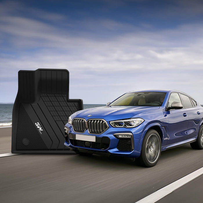 3W BMW X6 2020-2025 M/M50i/sDrive40i/xDrive40i G06  Custom Floor Mats TPE Material & All-Weather Protection Vehicles & Parts 3Wliners