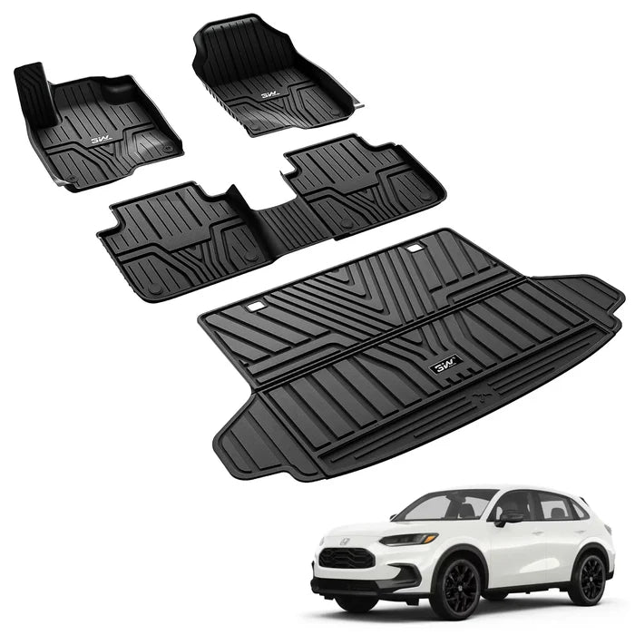 3W Honda HR-V 2023-2025 (Include Hybrid) Floor Mats / Trunk Mat Custom Mat TPE Material & All-Weather Protection Vehicles & Parts 3Wliners