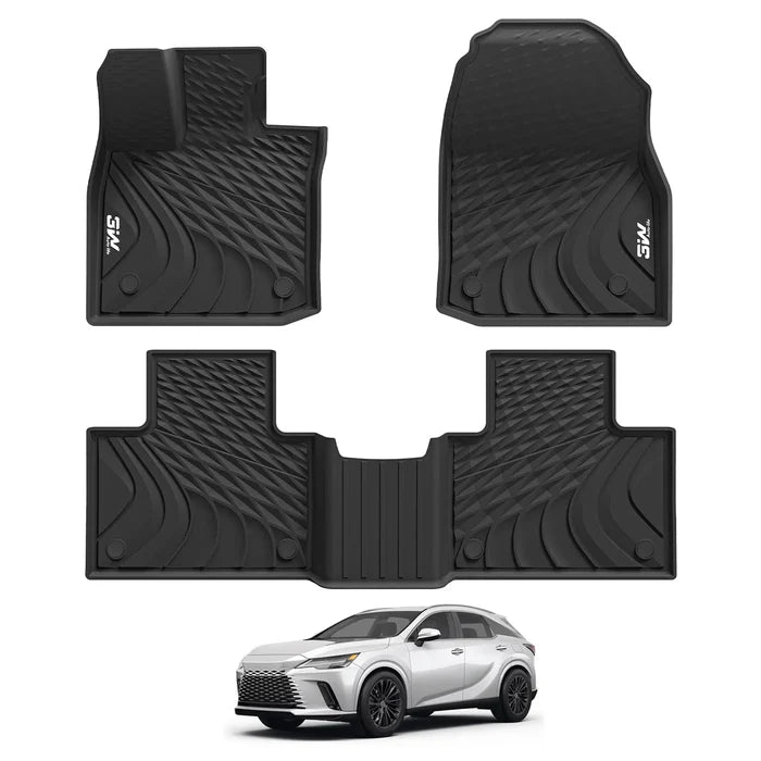 3W Lexus RX 2023-2025 RX/RX350/RX350h/RX500h (Not for RX450h+ PHEV) Custom Floor Mats Trunk Mats Set Thorex™ All-Weather Protection
