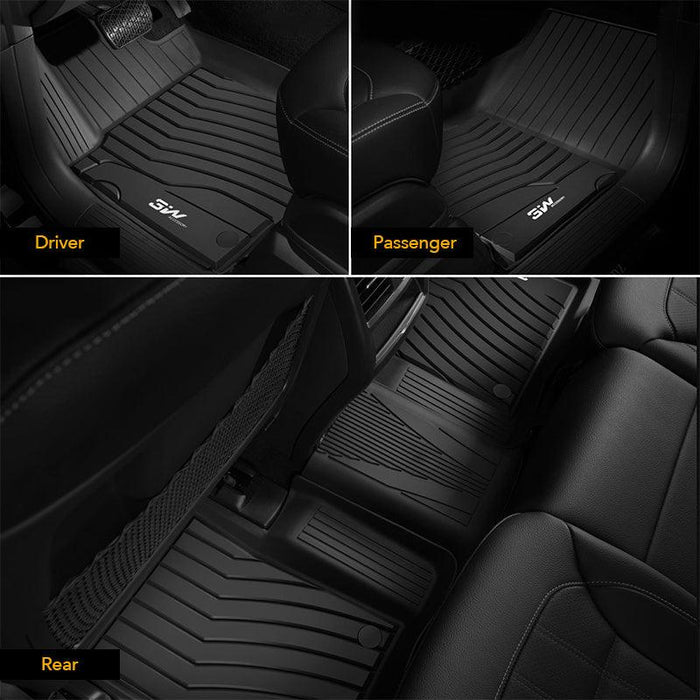 3W Mercedes-Benz ML/GL/GLE/GLS Series 2012-2019 Custom Floor Mats TPE Material & All-Weather Protection Vehicles & Parts 3Wliners