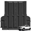 3W Floor Mats & Truck Bed Mat for Nissan Frontier 2025 2024 2023 2022 Crew Cab(NOT for 2nd with Under Seat Speaker), All Weather TPE Custom Fit Car Liner for Frontier