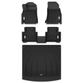3W Porsche Cayenne 2019-2025 Custom Floor Mats TPE Material & All-Weather Protection Vehicles & Parts 3Wliners 2019-2025 Cayenne 2019-2025 1st&2nd Row + Trunk Mat