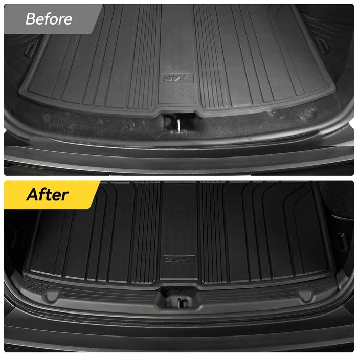 3W Tesla Model Y Juniper Door Sill Protector 2025 2026 Front & Rear, Trunk Sill Protector, Door Entry Guard, Anti-dust Cover, Anti-Scratch Plate, Edge Guards, TPE Customized Car Accessories Black