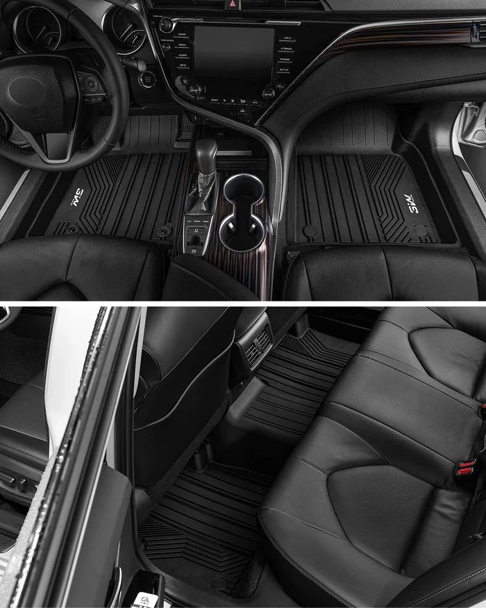 3W Toyota 4Runner 2013-2024 Custom Floor Mats TPE Material & All-Weather Protection (Only for 5 Seat) Vehicles & Parts 3Wliners
