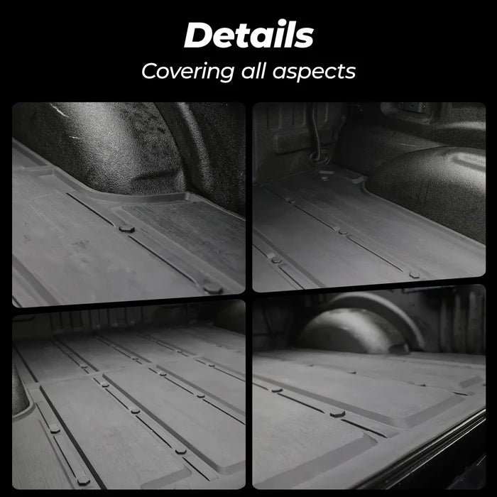 3W Thorex™ Floor Mats All-Weather Fit Ford F150 / F-150 Lightning SuperCrew Cab 2015-2025 (without Original Folding Under-Seat Storage Box) - 3Wliners