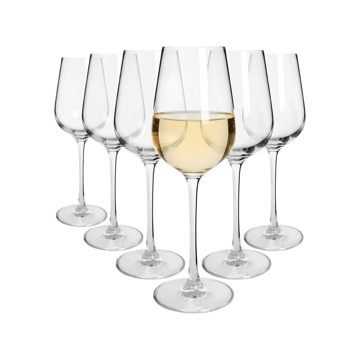 400ml Knightsbridge Crystal White Wine Glasses - Pack of 6
