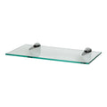 40cm Floating Glass Shelf with Chrome Fixings