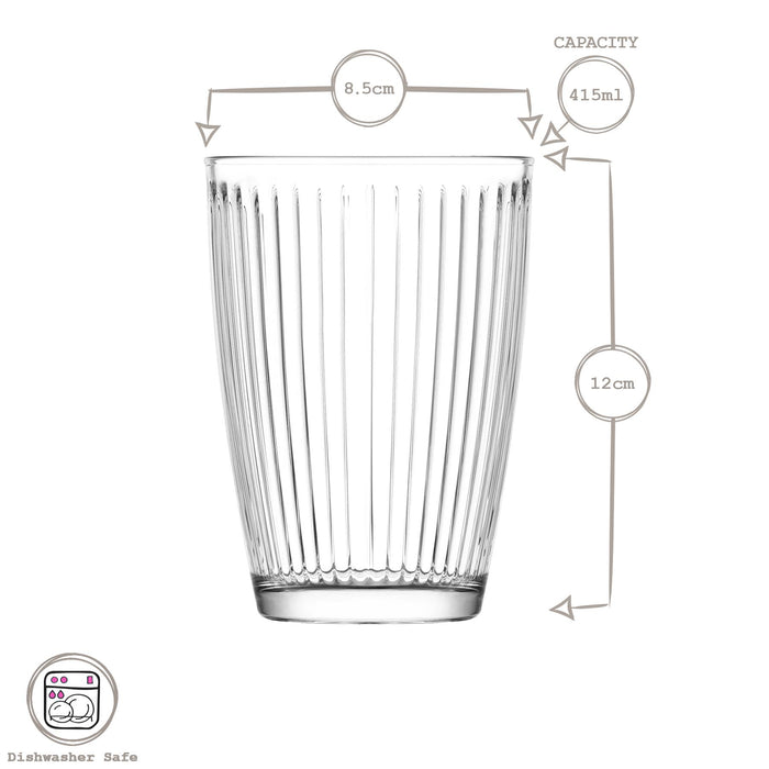 415ml Hestia Highball Glasses - Pack of 6