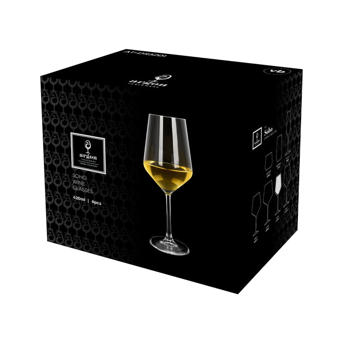 420ml Soho Crystal White Wine Glasses - Pack of 6