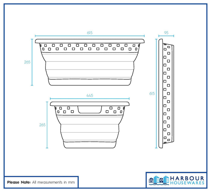 42L Collapsible Laundry Basket - White/Grey