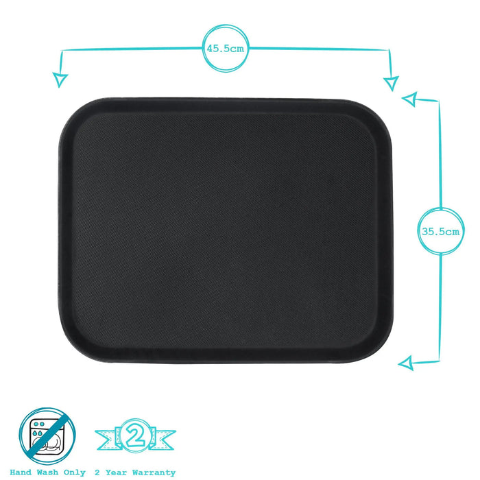 45.5cm x 35.5cm Rectangular Non-Slip Serving Tray Argon Tableware