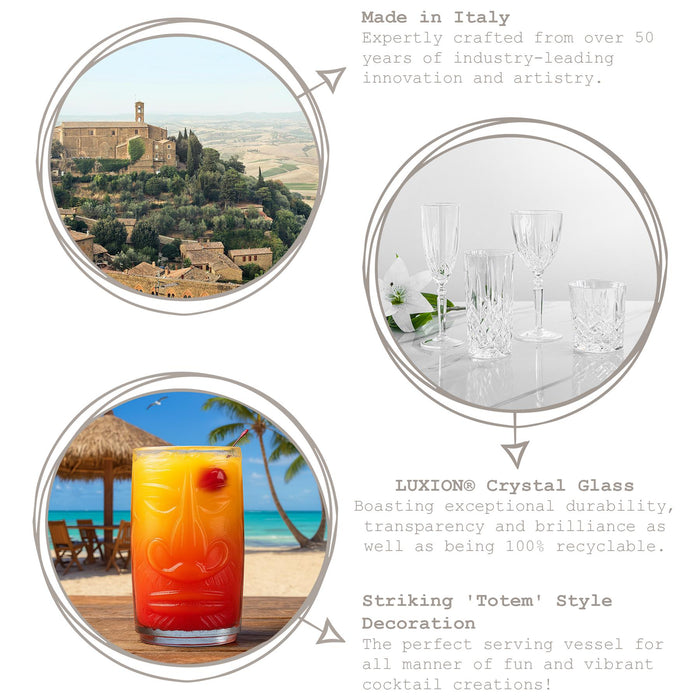 460ml Crystal Tiki Etruria Highball Glasses - Pack of 4