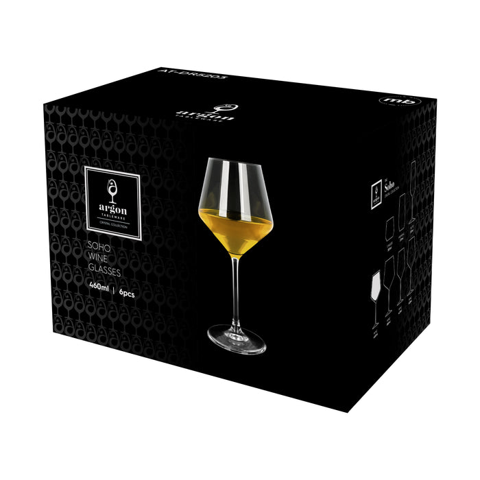 460ml Soho Crystal White Wine Glasses - Pack of 6