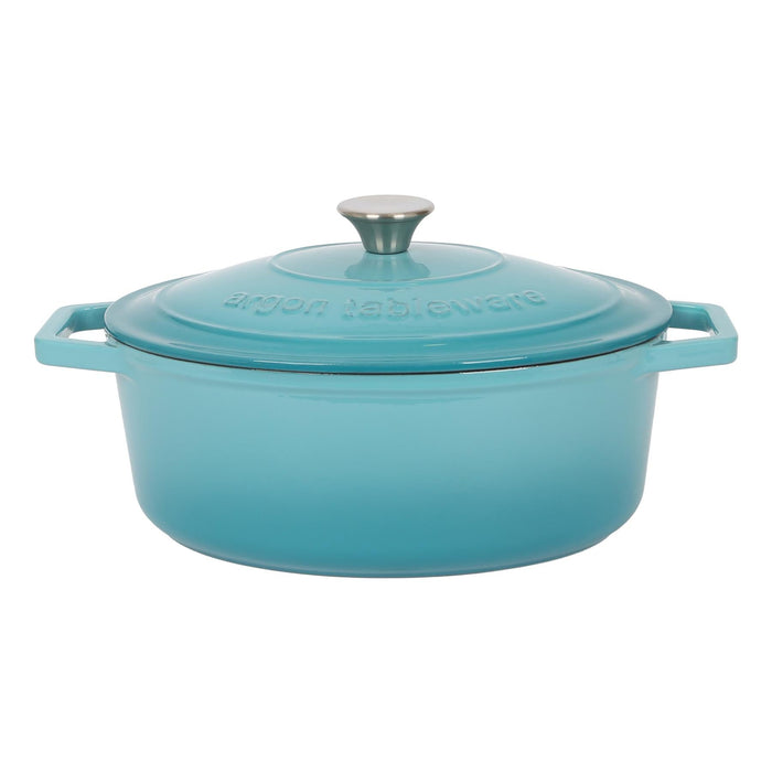 4.68L Oval Cast Iron Casserole Dish