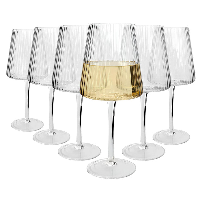 480ml Chelsea Optic Crystal White Wine Glasses - Pack of 6