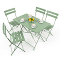 5 Piece Sussex Folding Patio Bistro Set - Sage Green