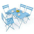 5 Piece Sussex Folding Patio Bistro Set - Blue