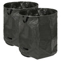 500L Black Heavy-Duty Garden Waste Bags - Pack of 2