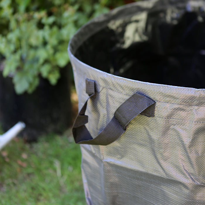 500L Black Heavy-Duty Garden Waste Bags - Pack of 2