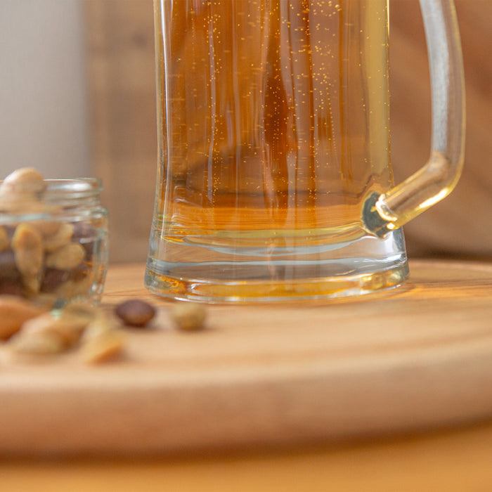 500ml Glass Beer Mugs - Pack of 2