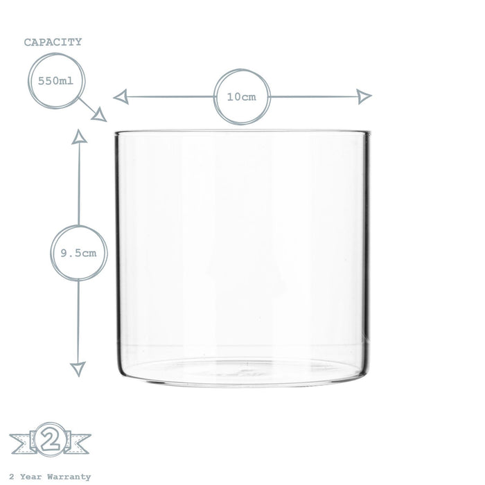 550ml Scandi Storage Jar with Loop Lid