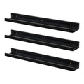 57cm Floating Picture Ledge Shelves - Pack of Three