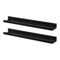 57cm Floating Picture Ledge Shelves - Pack of Two