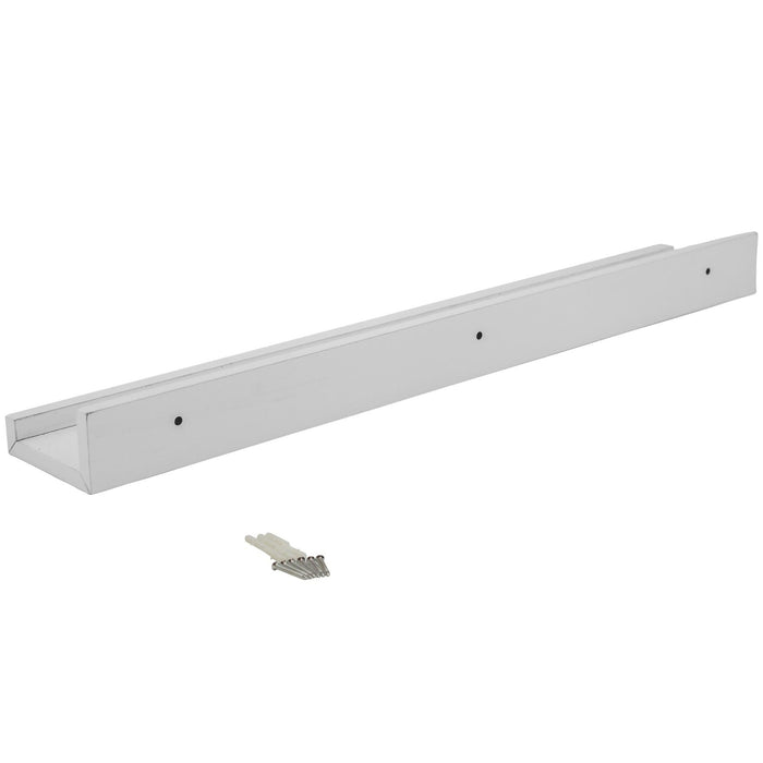 57cm White Floating Picture Ledge Shelf