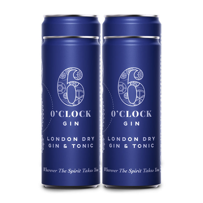 6 O'Clock Gin & Tonic 4 PK Cocktail 6 O'Clock Gin