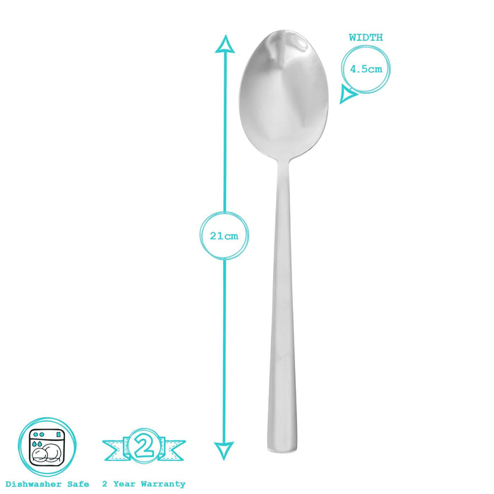 6 x Stainless Steel Dessert Spoons