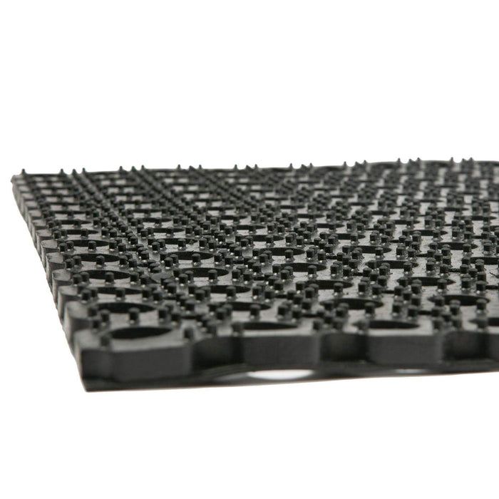 60cm x 40cm Black Heavy Duty Rubber Door Mat