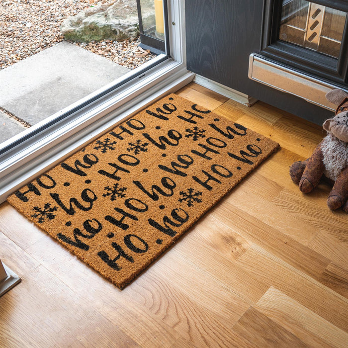 60cm x 40cm Ho Ho Ho Coir Door Mat