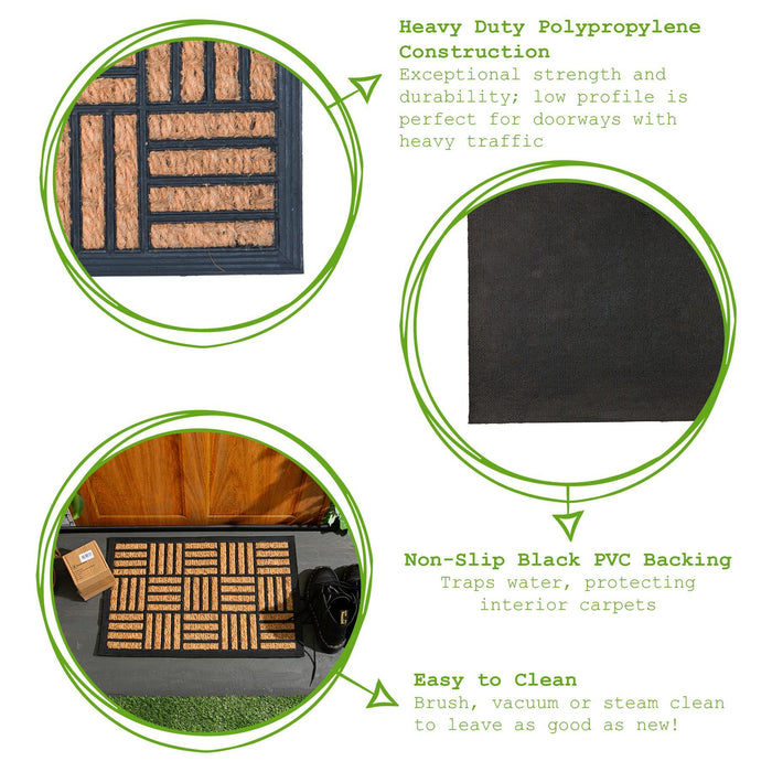 60cm x 40cm Mosaic Heavy Duty Door Mat