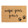 60cm x 40cm Wipe Your Paws Coir Door Mat