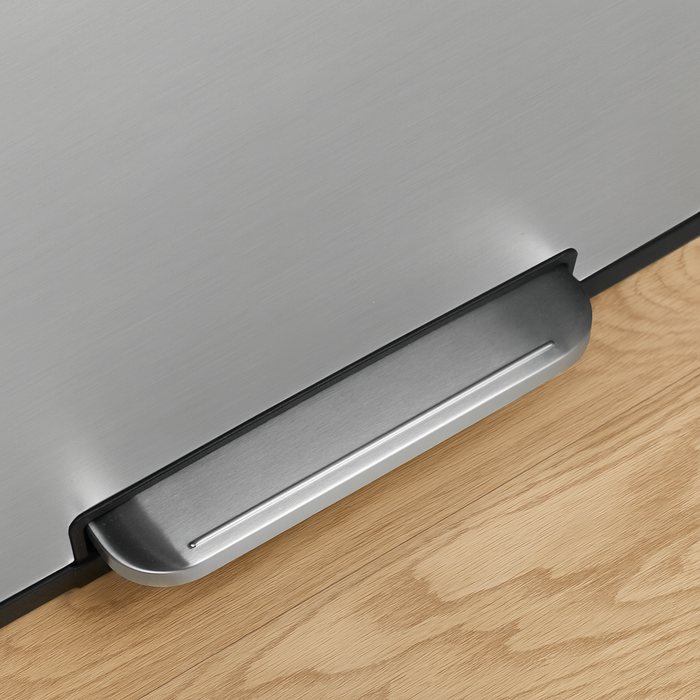 60L Brushed Stainless Steel Double Kitchen Pedal Bin (2 x 30L)