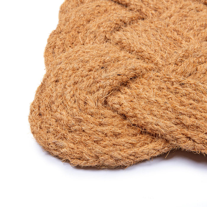 68cm x 43cm Natural Coir Knotted Door Mat