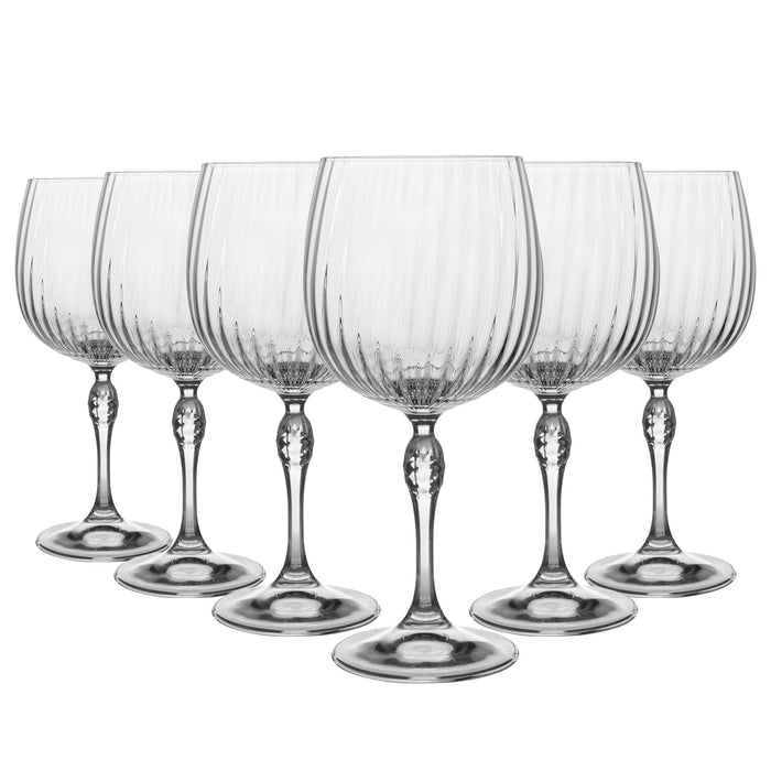 Bormioli Rocco 6 Piece America '20s Gin and Tonic Glasses Set - 240ml