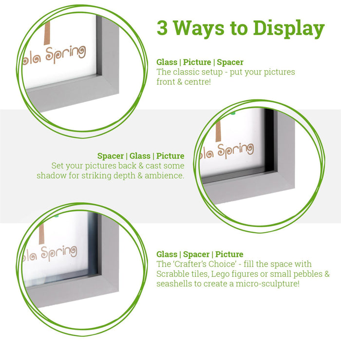 8" x 12" (A4) 3D Deep Box Photo Frame