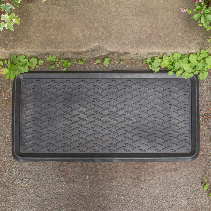80 x 40cm Heavy Duty Rubber Boot Tray