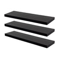 80cm Modern Floating Shelves - Pack of Three