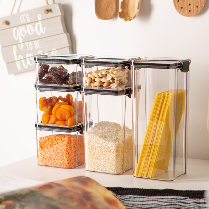 8pc Airtight Plastic Food Storage Containers Set