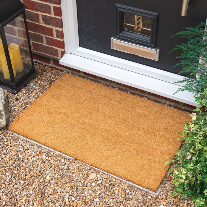 90cm x 60cm Brown Coir Door Mat