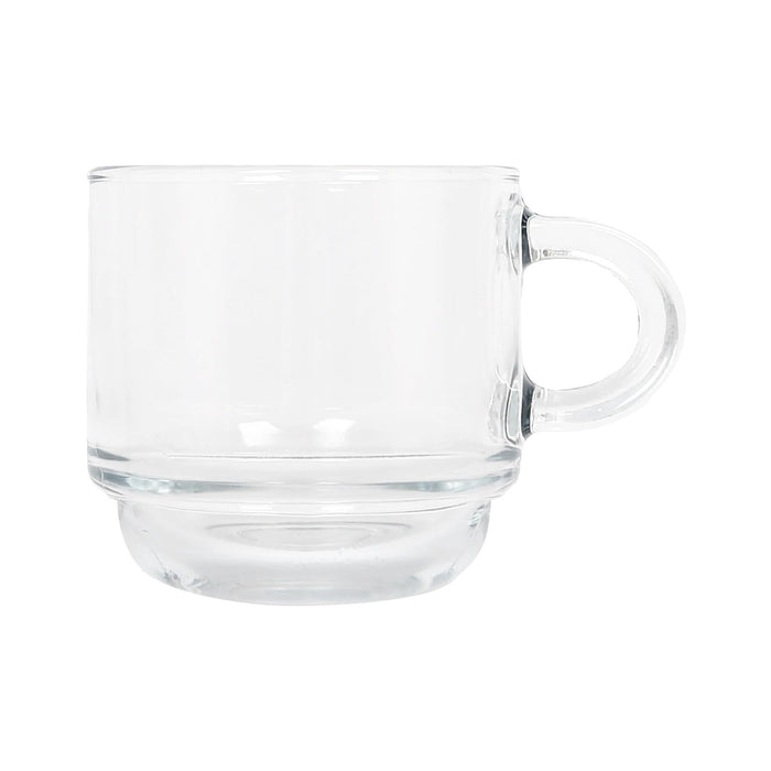 90ml Cozy Stacking Glass Espresso Cups - Pack of Six