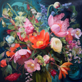 A Botanical Bundle Of Colorful Flowers
