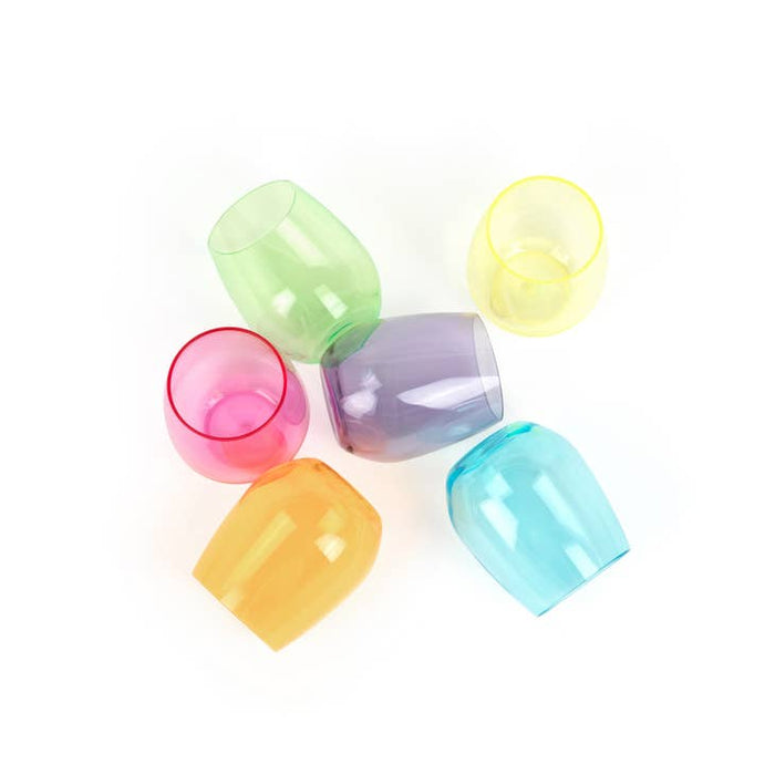 ACRYLIC STEMLESS WINEGLASS, BRIGHT