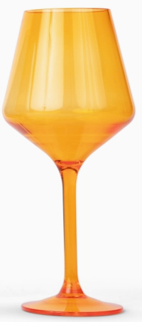 ACRYLIC STEMMED WINEGLASS, JEWEL