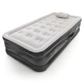 Single Airbed with Removable Electric Pump - Black/Grey