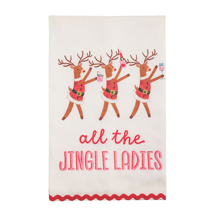 ALL JINGLE HOLIDAY BAR TOWEL