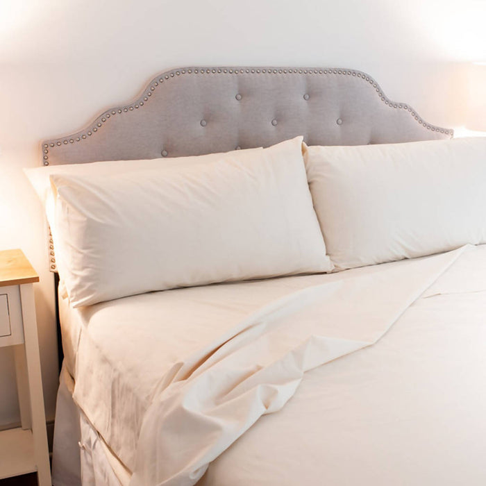 American Made Organic Cotton Pillowcases - White